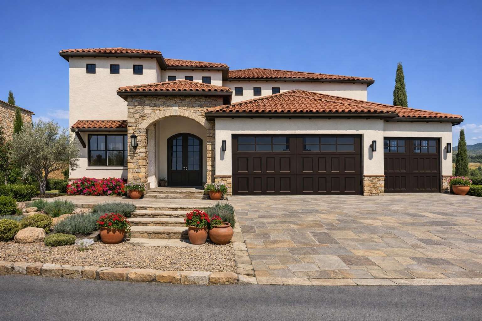 Contemporary Two-Story Home with Open Concept Design and 3-Car Garage