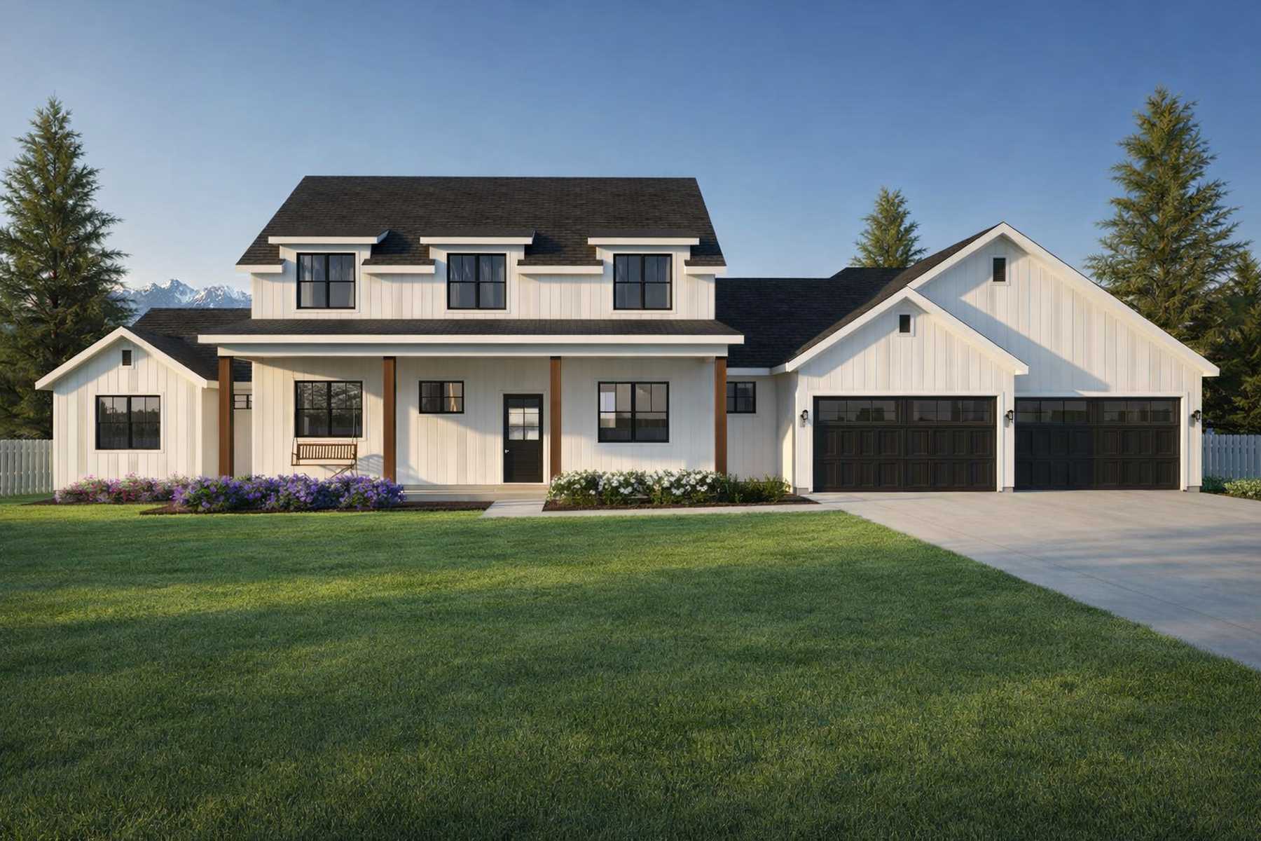 Modern Farmhouse with 6 Bedrooms, Open Concept Living & Rec Room